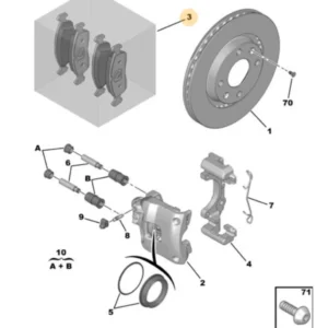 Jogo de Pastilhas de Freio Dianteira - Peugeot 208 / Citroën C3 - 1673370680 - Imagem 5