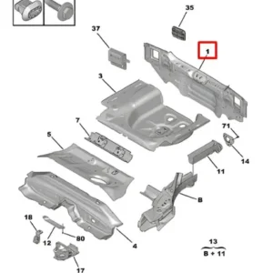 Painel Traseiro - Peugeot 208 de 2021 a 2025 - 1660733080 - Imagem 5