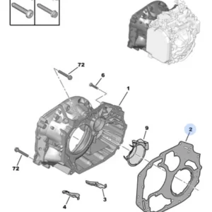 Junta da Carcaça do Câmbio Automático AL4 AT8 Peugeot 307 / 308 / 407 / 408 / 806 / 807 / Citroën C4 / C4 Picasso / C5 / DS3 / DS4 / Jumpy / Picasso / Xsara / Xsara Picasso - 210958 - Imagem 4