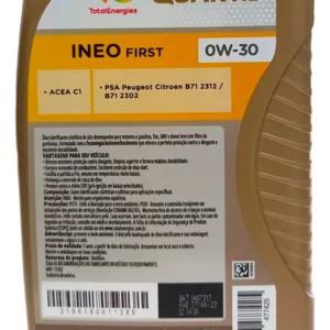 Óleo TotalEnergies Quartz Ineo First 0w30 Sintético 1L - Peugeot / Citroën - 219616 - Imagem 9