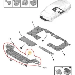 Defletor Inferior do Parachoque Dianteiro para Peugeot 408 de 2016/2016 - 9819729980 - Imagem 5