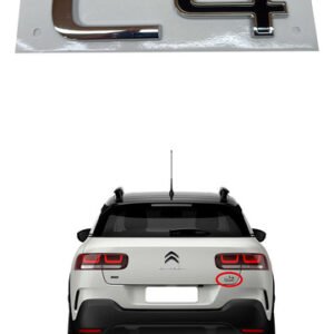 Emblema C4 Cromado Citroën C4 Cactus 2014/2022 - 9826805080 - Imagem 1