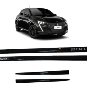 Kit de Friso de Portas Preto Peugeot 208 de 2021 a 2023 - Lbrp005755 - Imagem 1