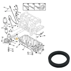 Anel Junta de Vedação do Filtro - Peugeot 206 / Citroën Berligno / C4 Pallas - 1103K6 - Imagem 3