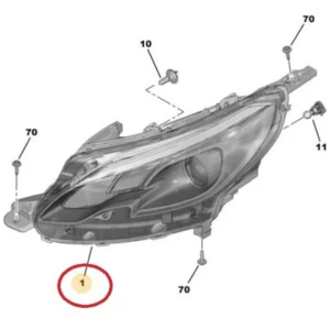 Farol Dianteiro Esquerdo Bproauto - Peugeot 2008 - 1BP32057AA - Imagem 6