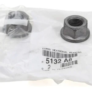Porca da Suspensão M14X1,50 Mm - Peugeot 2008 / 206 / 207 / 208 / 3008 / 308 / 406 / 408 / 5008 / 807 / Hoggar / Partner / RCZ / Citroën Aircross / Berlingo / C3 / C3 Picasso / C4 / C4 Cactus / C4 Lounge / C4 Pallas / C4 Picasso / C4 VTR / DS4 / DS5 - 5132A8 - Imagem 3