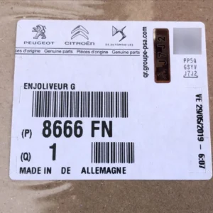 Faixa Adesiva da Coluna da Porta Traseira Esquerda - Citroën C3 2013 a 2021 - 8666FN - Imagem 5