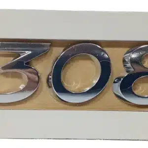 Emblema Letreiro "308" da Tampa Traseira - Peugeot 308 - 96758508VD - Imagem 1