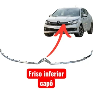 Friso Cromado Inferior da Grade Dianteira - Citroën C4 Lounge - 98237445VD - Imagem 3