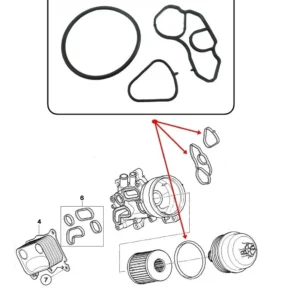 Junta do Trocador de Calor do Motor 1.6 THP - Peugeot 2008 / 208 / 3008 / 308 / 408 / 5008 / 508 / RCZ - 1613571980 - Imagem 3