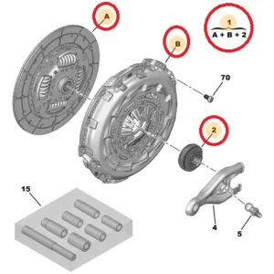 Kit de Embreagem Platô Disco Rolamento - Peugeot Boxer / Citroën Jumper - Motor 2.0 / 2.2 Turbo Diesel - 1614191080 - Imagem 7