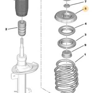 Coxim Suporte Amortecedor Dianteiro Peugeot 5038G6 - Imagem 4