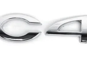 Emblema C4 Cromado da Tampa Traseira - Citroën C4 Hatch - 8665EQ - Imagem 1