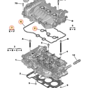Junta da Tampa de Válvulas - Citroën C3/Peugeot 208 - 9677855380 - Imagem 2