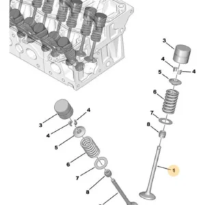 Válvula De Admissão 1.6 16V - Citroën C3/C4 Cactus/C4 Lounge/Picasso/DS3/DS4/ DS5/Peugeot 2008/208/Partner - 9805490080 - Imagem 2
