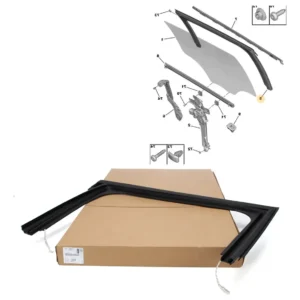 Borracha Canaleta Vidro Traseiro Esquerdo - Peugeot 208 - 9815126880 - Imagem 3
