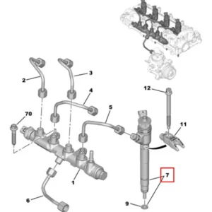 Bico Injetor Combustível Expert 1.5 - Fiat Scudo - 9828959880 - Imagem 2