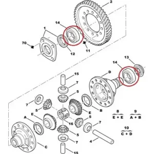 Rolamento Diferencia - Peugeot 206 / 207 / 208 / 2008 / Citroën C3 / C4 - 312537 - Imagem 3