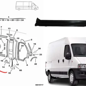 Painel Moldura Inferior Porta Lateral - Peugeot Boxer - 8504C0 - Imagem 2